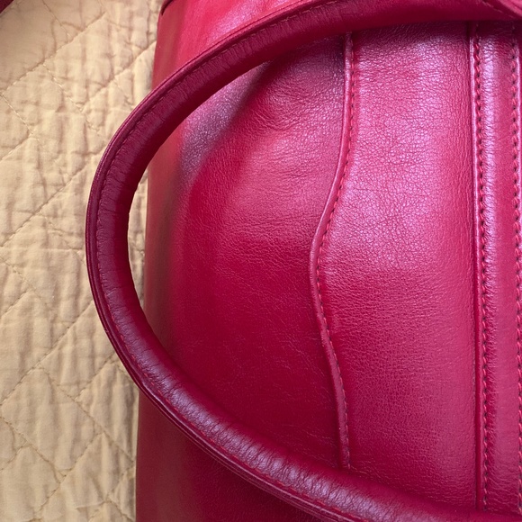 Rebecca Minkoff Red Leather Satchel w/ Crossbody Handle - Picture 13 of 16